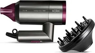 Obrázok produktu pre Solac Hair&Go Ionic, Šedá, Purpurová, Krúžok na zavesenie, 2000 W, 420 g