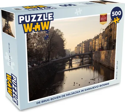 Obrázok produktu pre MuchoWow® Puzzle 500 ks Most cez rieku Miljacka v Sarajeve v Bosne