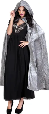 Produktbild von Cape Dawn Teufel Vampir Umhang grau Karneval Halloween Kostüm 170 cm
