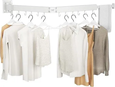 Image de Porte-vêtements - peu encombrant et écologique - blanc