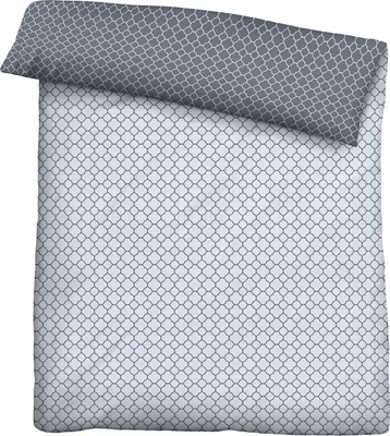 Produktbild von biberna 0636045 Mako-Satin Bettwäsche GRAFIK - MIX & MATCH color: blau, size: 1x 155x200 cm + 1x 80x80 cm