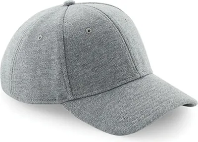Immagine prodotto di Beechfield B677 | Cappellino da baseball in jersey Athleisure / Design a 6 pannelli - Farbe: Heather Grey - Größe: Taglia unica