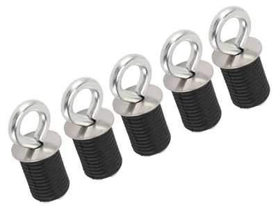Image de Lot de 5 ancrages d'arrimage de 25 mm (1 pouce) en acier inoxydable, robustes, pour benne de quad, destinés au remplacement sur le Polaris Sportsman XP 1000