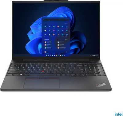 Produktbild von LENOVO 21JN004RGE  ThinkPad E16 G1 Intel Core i5-1335U 40,64cm 16Zoll WUXGA 16GB 512GB SSD UMA W11P No WWAN Black TopSeller