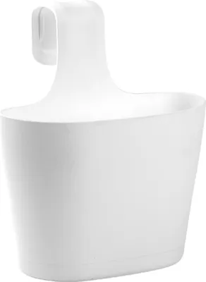 Produktbild von Blumenkasten oval 2,8 Liter zum Hängen mit 1. Bügel Weiß