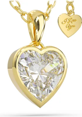 Zdjęcie produktu dla SERASAR | Naszyjnik ze srebra [Love] z żółtym złotem | Kolor: złoty | Długość: 28 cm