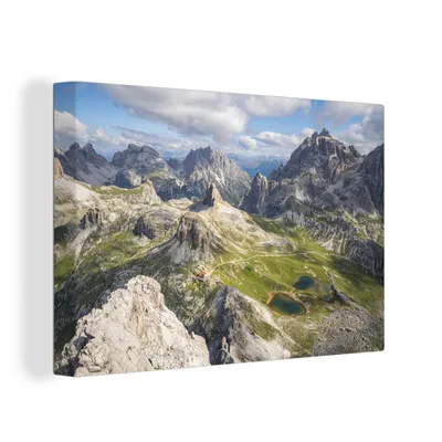 Produktbild von OneMillionCanvasses® - Leinwandbilder - 150x100 cm, Dolomiten - Italien - Natur, Wandbilder Kunstdruck Wanddekoration