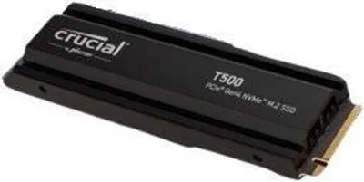Immagine prodotto di SSD    2TB Crucial M.2 w.heatsink (2280)  T500 Gen4 NVMe intern retail