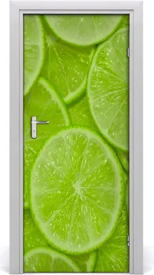 Produktbild von Tulup Türaufkleber 85x205 cm Dekorative Aufkleber Selbstklebend Wasserdichte Tapete Abnehmbar Schlafzimmer Wohnzimmer Wohnkultur - Limette