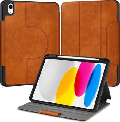Image de Housse de protection pour iPad 11 (A16) 2025 / 10,9 10 gen. 2022, Tech-Protect Fleece, Marron
