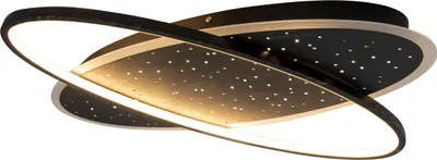 Produktbild von Näve Leuchten LED Deckenleuchte "STELARIS" L: 60cm LED Deckenleuchte "STELARIS" L: 60cm Deckenleuchten - LED Deckenleuchte l: 60cm "STELARIS", Deckenlampe im Design Style, aus Metall und Kunststoff in schwarz, 60 x 47 x 6,5 cm, inkl. LED