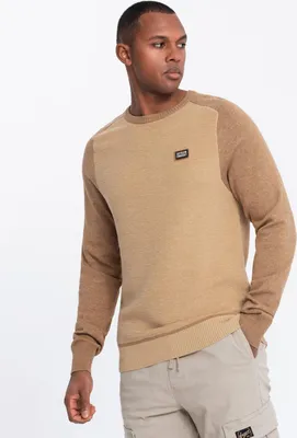 Produktbild von Ombre Clothing Klassischer Pullover für Männer Premtor braun XXL