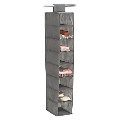 Zdjęcie produktu dla Zeller organizer do szafy, tekstylny, 18x30x105 cm, szary