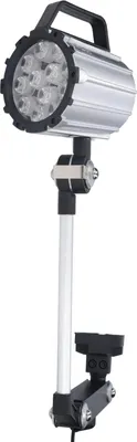 Zdjęcie produktu dla Wodoodporne oświetlenie robocze LED do maszyn Składane, regulowane, długie ramię do tokarki CNC 12W 24V