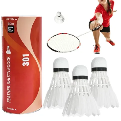 Produktbild von Set mit 3 Badmintonbällen für Outdoor-Aktivitäten