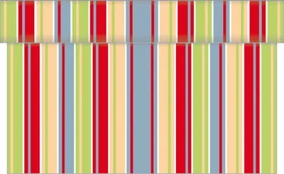 Produktbild von Sovie HOME Tischläufer Livia aus Linclass® Airlaid 40 cm x 4,80 m, 1 Stück - bunte Streifen