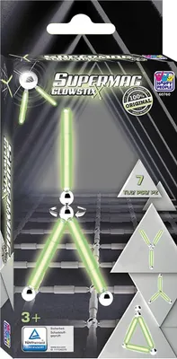 Produktbild von Happy People Supermag Glowstix, 7 Teile Magnetspielzeug 6076000