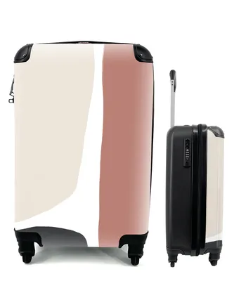 Produktbild von MuchoWow® Koffer Handgepäck Trolley Rollkoffer Kleine Reisekoffer mit 4 Rollen - Pastell - Abstrakt - Design - Cabin Size < 55x40x23 cm & 55x40x20 cm - Fotokoffer - Kabinenkoffer - Boardgepäck - Reise-Box - Reisekoffer - Reisegepäck - Koffer mit Bild - Trolley für Kinder