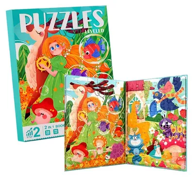 Produktbild von Magnetisches Puzzle - Märchen - Großes Buch - Level 2 - Reisespielzeug ab 3 Jahren