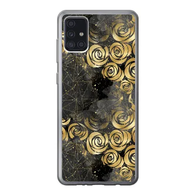 Produktbild von MuchoWow® Handyhülle Schutzhülle Hülle für Samsung Galaxy A52 5G Marmor - Gold - Rose - Muster Silikon Softcase Handy Hülle - Umschlag