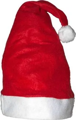 Produktbild von 6x Weihnachtsmütze rot 43cm