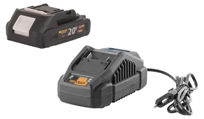 Obrázok produktu pre Procraft Starter Pack 20 V, nabíjačka 20/2,4 A + 1x akumulátor 20/2 A, 2,0 Ah