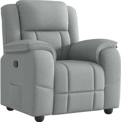 Immagine prodotto di vidaXL Poltrona relax in tessuto grigio chiaro
