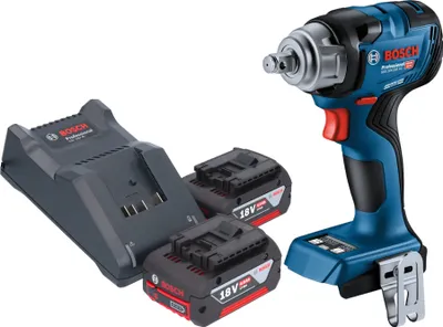 Produktbild von Bosch GDS 18V-330 HC Professional Akku Schlagschrauber 18 V 330 Nm 1/2" Brushless + 2x Akku 4,0 Ah + Ladegerät