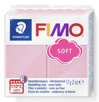 Produktbild von STAEDTLER FIMO soft 8020 ofenhärtende Modelliermasse Einzelprodukt, 57g, strawberry cream