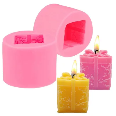 Produktbild von Silikon Kerzenform Geschenkbox 2 Stück für DIY Kerzen und Seife