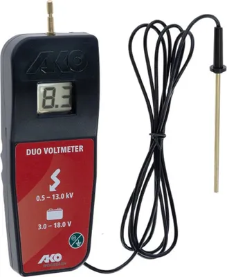 Produktbild von AKO Digital-DUO-Voltmeter für Weidezaungeräte, Farbe Schwarz