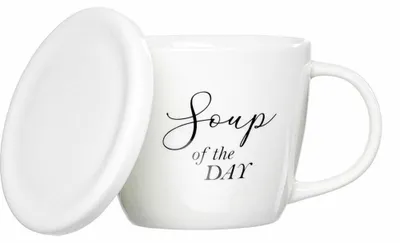 Immagine prodotto di Ritzenhoff & Breker Suppentasse mit Deckel Soppa Day, Becher, Porzellan, Weiß, 460 ml, 428483