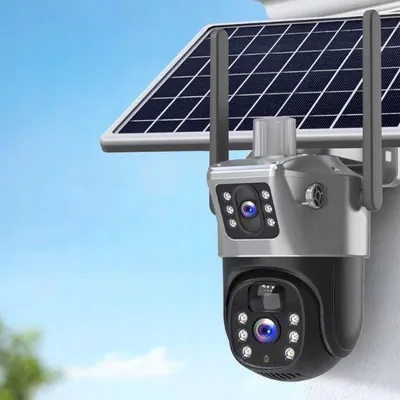 Produktbild von Solar-Außenkamera 4K 8Mp: 4G LTE SIM, 12000 mAh Akku, microSD