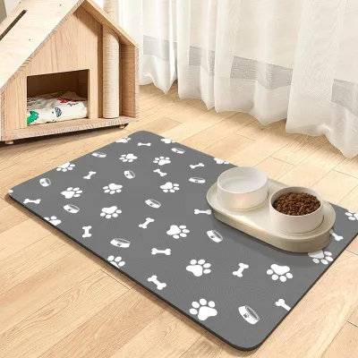 Produktbild von Superabsorbierende Futtermatte für Hunde und Katzen - Hellgrau - 44,5 x 71 cm