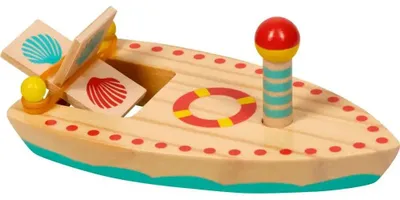 Produktbild von Sommerkinder|Die Spiegelburg Holzboot mit Gummimotor - Spiegelburg Sommerkinder