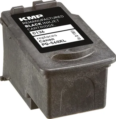 Produktbild von KMP Tintenpatrone passend für Canon PG560XL Black 3712C001