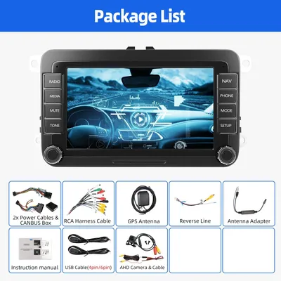 Obrázek produktu pro Multimediální přehrávač – autorádio – dotyková navigace s Androidem, CarPlay, Wi-Fi a GPS