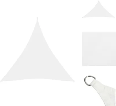 Immagine prodotto di vidaXL Tenda da sole in tessuto Oxford triangolare 4,5x4,5x4,5 m Bianco - Ombrelloni e tende da sole