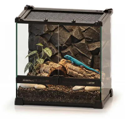 Glasterrarium 12"x8"x12" mit Aluminiumrahmen, Doppeltür