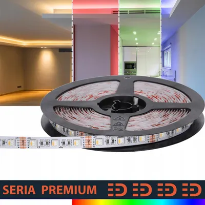 Imagen del producto de Tira de LED Prescot, 4 en 1, RGB + blanco cálido, 12V, 5 metros