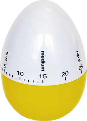 Produktbild von KURZZEITMESSER Ei WEISS/GELB Eieruhr Küchentimer Wecker Küchen-Timer 60 min 65