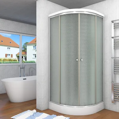 Produktbild von Duschkabine Fertigdusche Dusche Komplettkabine D10-00M1-EC 80x80 cm