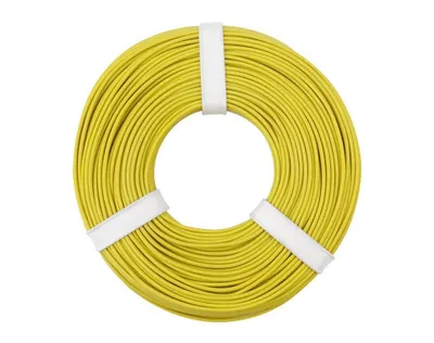 Immagine prodotto di Cavo intrecciato in rame  0,25 mm² / 50 m / giallo