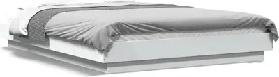 Obrázek produktu pro vidaXL Postel White 140x190 cm Dřevěný materiál