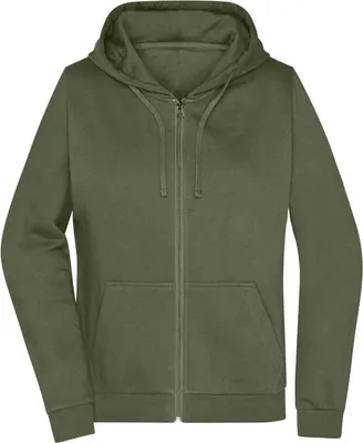Produktbild von Klassische Sweatjacke mit Kapuze olive, Gr. 3XL