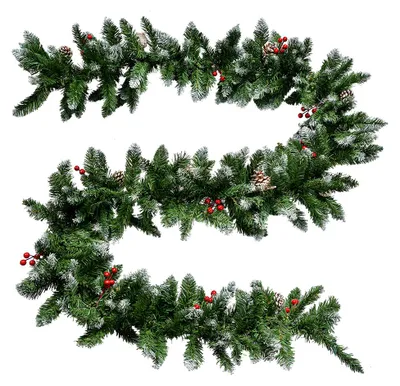 Zdjęcie produktu dla Girlanda świąteczna Clayre & Eef 270 cm zielona plastikowa