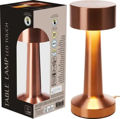 Obrázok produktu pre Medená stolná lampa s 24 LED diódami, 89 x 89 x 210 cm