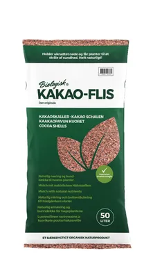 Produktbild von Floragard Kakaoschalen, Bodenabdeckung, 1 x 50L, Dekorbelag, Mulch, 100 % reine Kakaoschalen