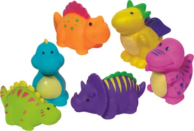Produktbild von Goki Gumowe Figurki Dinozaurów do Zabawy i Kąpieli