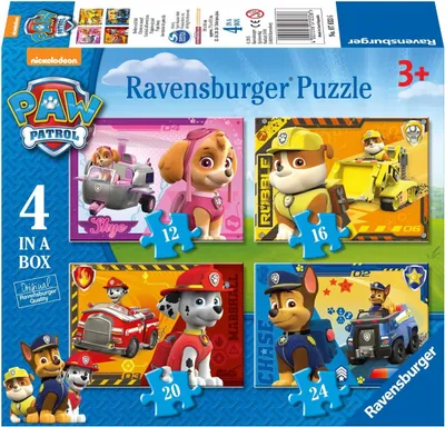 Produktbild von Ravensburger Ravensburger PAW Patrol: Welpen auf dem Sprung - 12+16+20+24 Teile